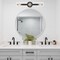 Designers Fountain Demi 24 in. 3-Light Matte Black Vanity Light with Artisan Cast Glass Shade for Bathrooms D318M-3B-MB - alternate 3